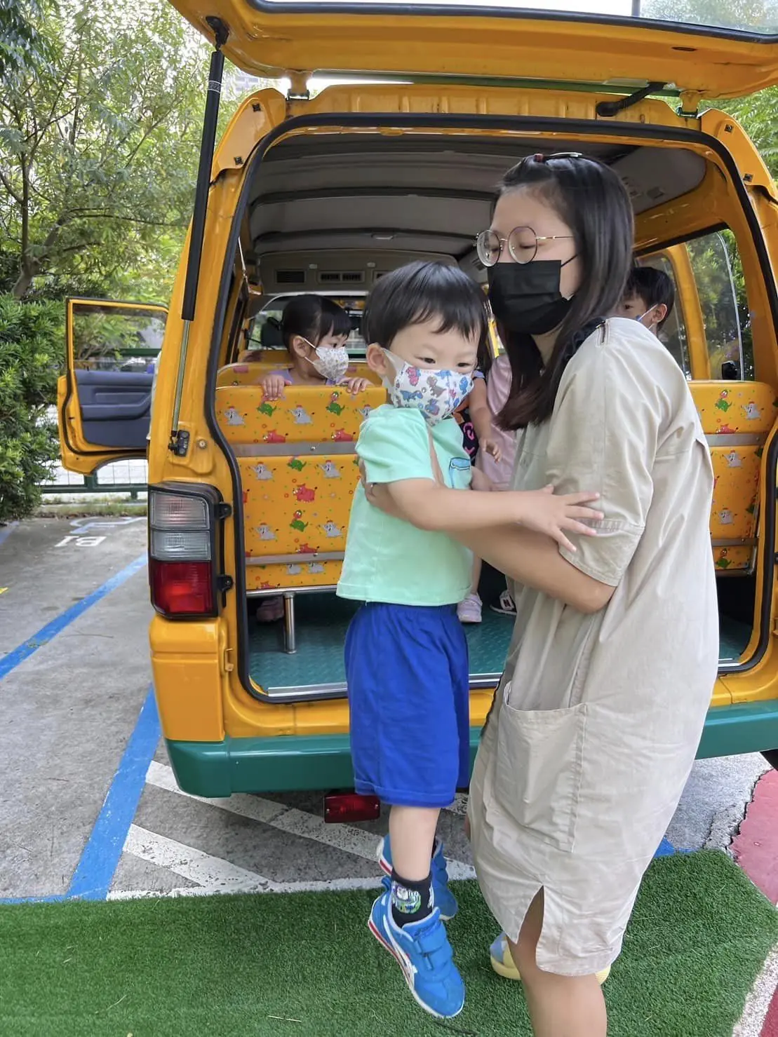 幼童車逃生演練