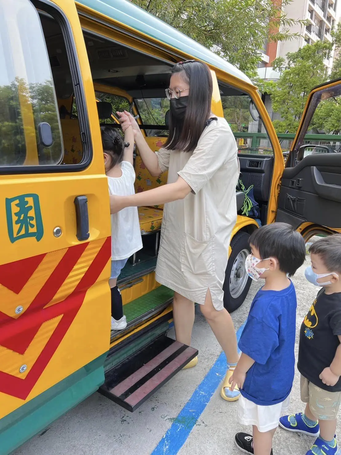 幼童車逃生演練